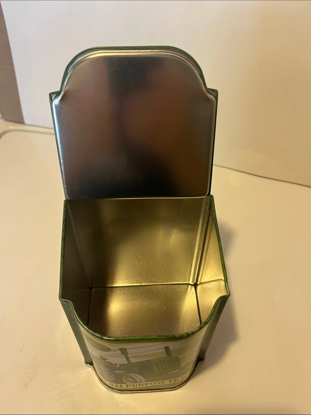 John Deere Tractor Tin Canister Lid General Purpose Model D GP